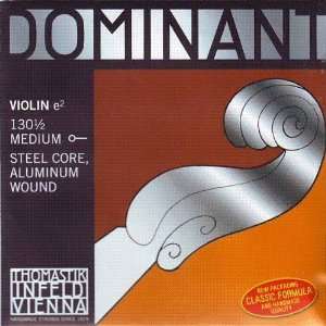    Infeld Violin Dominant E   Aluminum Wound Ball End 1/2 Size, 130 1/2