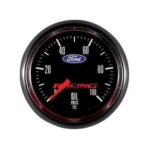  Ford Racing Analog Gauges Gauge, Ford Logo, Oil Pressure, 0 100 psi 