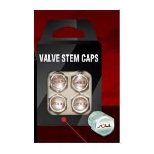  Soul Valve Stem Caps Red Logo Automotive
