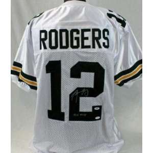  Autographed Aaron Rodgers Jersey   with xlv Mvp 