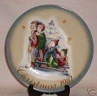 TIME TO REMEMBER Christmas Plate 1981 Schmid Hummel  