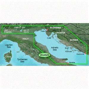   Garmin VEU452S   Adriatic Sea, North Coast   SD Card GPS & Navigation