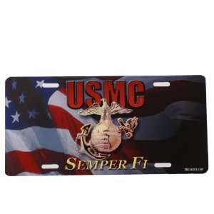  USMC Vanity License Plate Automotive