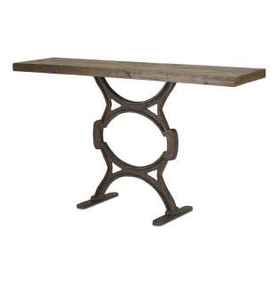 Industrial Chic Reclaimed Wood Factory Console Table  