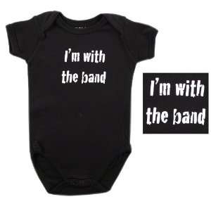  Baby Says Bodysuit   Im With The Band, 0 3 months Baby