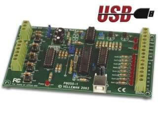 Velleman USB 8 CHANNEL Experiment Interface Board 836479009714  