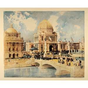  1893 Chicago Worlds Fair Administration Building Print 