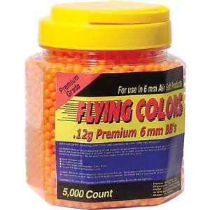  Flying Colors 5000CT 0.12 Gram 6mm Airsoft BBs   Orange 
