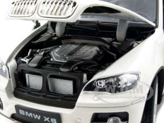  diecast model of 2011 2012 BMW X6 White die cast car model by Welly