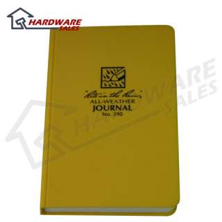   All Weather Bound Journal Book w/ Poly (yellow) Cover 4 3/4 x 7 1/2