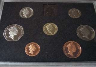 United Kingdom 7 Coin PROOF Set 1987 Unc low mintage  