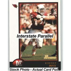  1998 Bowman Interstate #74 Simeon Rice   Arizona Cardinals 