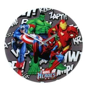  Marvel Heroes Glass Clock