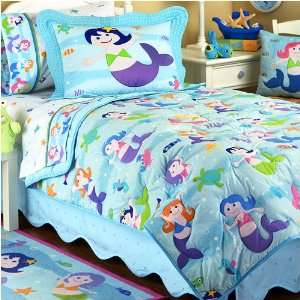  Olive Kids Mermaids Full Size Comforter 8PC Bed In A Bag 