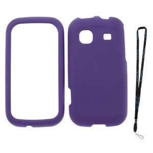  GTMax Purple Rubberized Hard Case + Neck Strap Lanyard for 