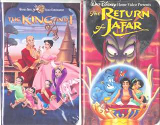 The King and I & The Return Of Jafar   2 Animated VHS  