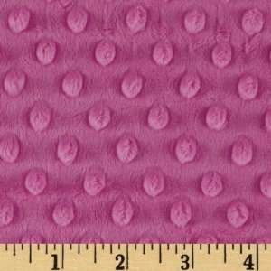  60 Wide Minky Cuddle Dimple Dot Raspberry Fabric By The 