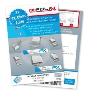  2 x atFoliX FX Clear Invisible screen protector for Pentax 