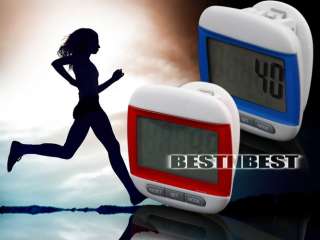 Large LCD Display Jogging Step Pedometer Walking Calorie Distance 