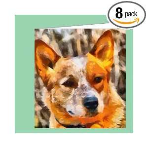  Australian Cattle Dog Note Cards   Set of 8 with Envelopes 