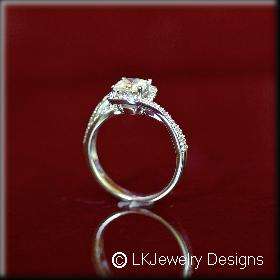 carat weight pave diamond on the band customized setting white or 