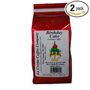 La Crema Coffee Birthday Cake, 12 Ounce Packages (Pack of 2)  