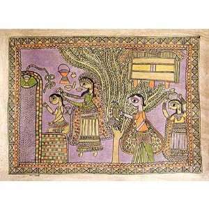  India Art Madhubani Folk Paintings Home Decor