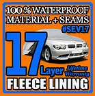 17 Layer Car Cover Waterproof Layers Outdoor Indoor Fleece Lining 