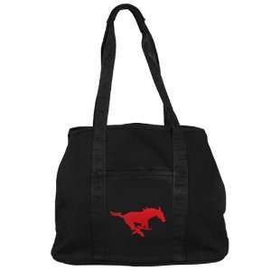  NCAA SMU Mustangs Ladies Black Domestic Tote Bag Sports 
