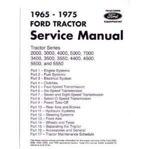  1965 1975 FORD TRACTOR 2000 7000 Service Manual Book 