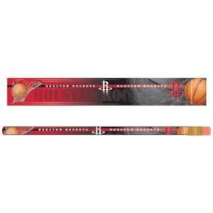  HOUSTON ROCKETS OFFICIAL LOGO PENCIL 6 PACK Sports 