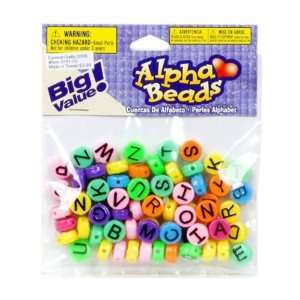 Big Value Alpha Beads   Multicolor 10mm 