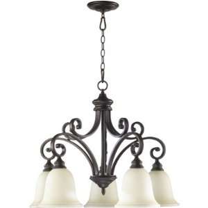 Quorum 6354 5 86 Bryant   Five Light Nook, Oiled Bronze Finish with 