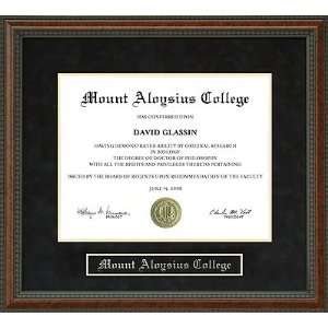  Mount Aloysius College (MAC) Diploma Frame Sports 