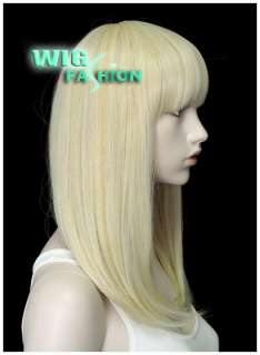 Anime Cosplay Wig Long Golden Blonde Hair Wigs DB11  