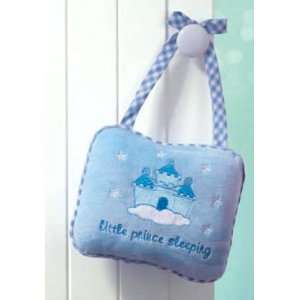 Little Prince Sleeping   Door or Crib Pillow (Blue)