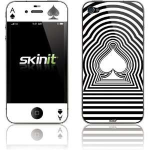   Skinit Vertigo Spade Vinyl Skin for Apple iPhone 4 / 4S Electronics