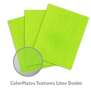  ColorMates Textures Lime Denim Cardstock   250/Package 