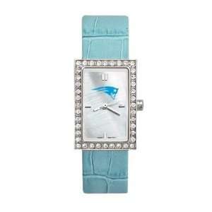 New England Patriots Womens Starlette Leather Watch  