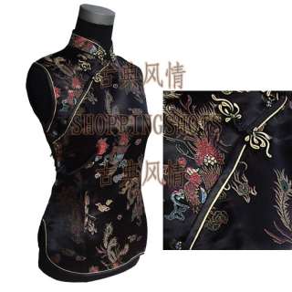 Chinese clothing vest top shirts blouse coat 080911 bla  