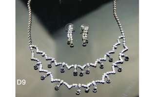 New Beautiful Pretty Diamonds Stones Womens Ladies Elegant Necklace 