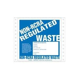  Non RCRA Regulated Waste Label, Generator Info, Pin Feed 