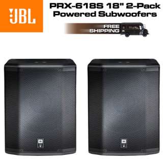   PRO PRX 618S 18 POWERED SUBWOOFER DJ PA 2 PACK 050036903745  