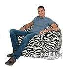 Bean Bag Chair Large Micro Suede Love Seat 4 Zebra Animal Print By 