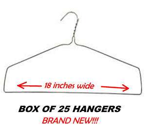Lot of 25 Heavy Duty Hangers Ideal for Blankets,Drapes  