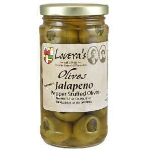 Loveras Jalapeno Stuffed Olives   12oz  Grocery & Gourmet 