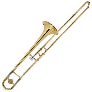   Lacquered Bb Slide Trombone for School Band +Tuner+Case+ Mouthpiece