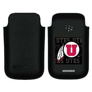  University of Utah Full on BlackBerry Leather Pocket Case 