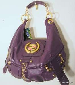 Large GM Cadillac Purple Butter Soft handbag Hobo Purse  