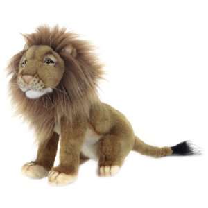   Hansa Male (Norfolk) Lion Stuffed Plush Animal, Sitting Toys & Games